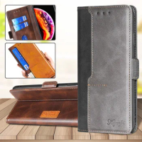 For vivo Z5 Z5i U3 U3x U20 Luxury Splice Card Holder Flip Phone Leather Case Wallet Magnetic Stand Cover