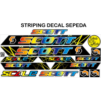 VARIASI DECAL STICKER SCOTT SEPEDA ART VARIASI STICKER DECAL. STIKER