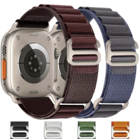 Original Alpine loop for Apple watch Ultra band 49mm 44mm 45mm 42mm 45 44 mm Nylon bracelet iwatch series 8 9 7 6 5 4 SE bands