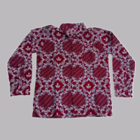 Seragam Batik Sekolah SD Motif Lereng Desain Elegan Warna Merah Putih