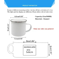 【Khot】 Life Is A Journey Enjoy The Ride Print Camping Mug Adventure Campfire Party Beer Juice Cup Mo