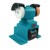 Mini Mesin Gerinda Meja 200W +Batu Poles Set / Gerinda Duduk Kecil / Grinder Polisgher 200 Watt Kece
