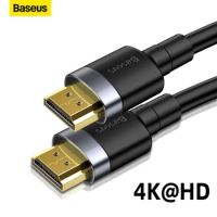 Baseus 4K HDMI-Compatible Cable for Xiaomi TV Box PS5 USB HUB Ultra High Speed 4K@60Hz HD 2.0 Video Splitter Cable
