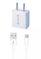 BAVIN PC515 Universal Adapter Charger Smart Mini USB Over Charge Protection Charger for Type-C