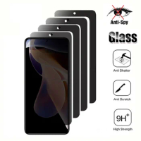 3D Privacy Tempered Glass For Xiaomi Redmi Note 10 11 4G 5G Pro+ max Anti-spy Screen Protectors For Redmi Note 10 JE 10S 10T