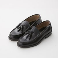 日本 HARUTA 男 平底 英倫風流蘇樂福鞋 全真皮 黑色 復古經典 學生鞋 紳士鞋 907