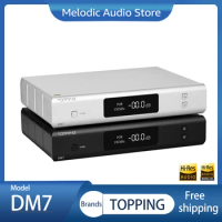 Topping DM7 HIFI DAC Support DSD 8 Channel USB Decoder ES9038 PRO TRS Balanced DAC Covering 7.1, 6.1, 5.1, 2.0 Application