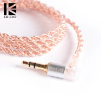 KBEAR 4 Core Copper Upgrade Wired Earphone Cable 2PIN/QDC/MMCX/TFZ Earbuds Connector for KBEAR KZ ZSN PRO Headphone HIFI Headset