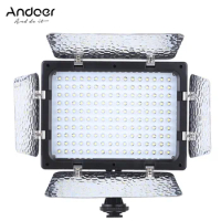Andoer W160 6000K 160 LEDs Video Light Photography Lamp Panel for Canon Nikon Sony DSLR Camera DV Camcorder Video Lighting