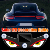 1 unit lampu neon LED dinamik ekspresi, lampu solar kereta “Devil”, amaran bahaya belakang L8J0