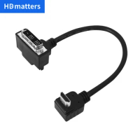 Right Angled HDMI to DVI cable Short 90-degree HDMI to DVI converter adapter cable for PC laptop monitor projector