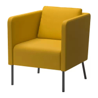 EKERÖ 扶手椅, skiftebo 黃色, 70x73x75 公分