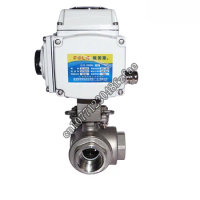 4-20mA Electric Actuator NOT T L type stainless steel ball valve electric controlled 3 way valve