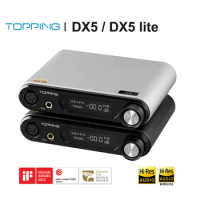 TOPPING DX5 MQA Decoder ES9068AS*2 DAC Headphone Amplifier DSD512 PCM768 LDAC USB XLR/RCA/6.35mm Output audirect