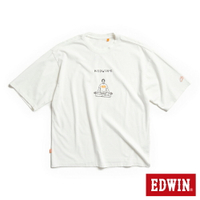 EDWIN 橘標 我EDWIN啦短袖T恤-男款 米白色 #503生日慶