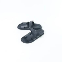 Sandal HERMES CHYPRE ALL BLACK SANDAL 100% ORIGINAL 38