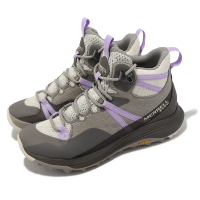 MERRELL 登山鞋 Siren 4 Mid GTX 女鞋 灰棕 紫 防水 越野 戶外 郊山(ML037370)