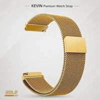 Tali Jam Tangan Strap Lugs 18mm 20mm 22mm Universal - Milanese Loop Metal 22mm gold