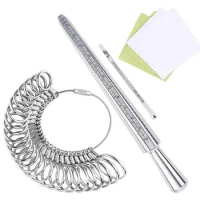Ring Size Measurement Tool Finger Sizing Set US Rings Size 7Pcs Jewelry Sizers Kit for Women Men Jewelry Sizing Measuring tool