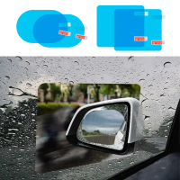 c.o.d1/2Pcs Car Side Window Rain Film Auto Rear Mirror Protective Film Anti Fog Rain-Proof Film Side