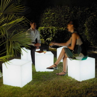 戶外防水燈草坪燈泳池燈露天酒吧餐桌椅子燈派對氛圍方形燈充電燈