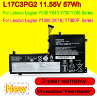 L17C3PG2 Laptop Battery For Lenovo Legion Y530 Y530-15ICH,Y540,Y730 Y730 15ICH,Y740,Y7000 Y7000P 2019 L17M3PG2 11.55V 57Wh