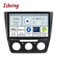 Idoing PX6 Android 11 Car Radio Player For Skoda-Yeti 5L 2009-2014 GPS Navigation Carplay Auto Head Unit Plug And Play No 2din