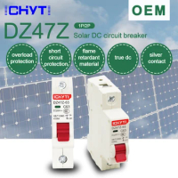 1P DC 12V-250V Solar Mini Circuit Breaker 6A 10A 16A 20A 25A 32A 40A 50A 63A DC MCB for PV System