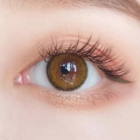 (Free Case) Softlens ELCOCO AIRY OLIVE GREEN 15mm (NORMAL S/D -10.00)