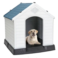 Outdoor Dog House Comfortable and Cool Shelter Durable Plastic Design Household Dog Nest-
