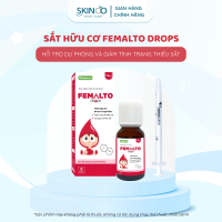 Sắt Hữu Cơ Femalto Drops – Bổ Sung Sắt Hữu Cơ Cho Bé Hấp Thu Tốt, Không Tanh, Không Gây Táo Bón, Giú