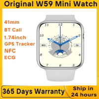 Microwear W59 mini Original Smart Watch 41mm 1.74 inch ECG NFC GPS Tracker Compass Bluetooth Call Sport Smartwatch Men Women