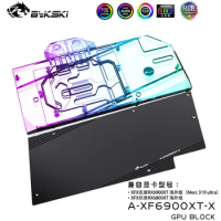 Bykski Video Card Block For XFX Radeon RX 6900 6800 XT Speedster Merc 319 Heatsink,VGA Cooler RGB MB SYNC A-XF6900XT-X
