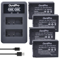 DuraPro 4pcs Battery for Canon LP-E17 LPE17 + LED Dual Charger for Canon EOS Rebel T6i 750D T6s 760D M3 800D 8000D X8i