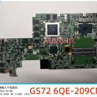 Original MS-17751 FOR MSI ms-1775 GS72 6QE-209CN Laptop Motherboard With I7-6700HQ And Gtx970m TESE OK