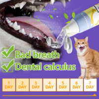Dog toothpaste pet teeth cleaning dental care teeth plaque remover whitens teeth freshens breath