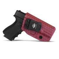 Glock 19 Holster IWB Kydex Carbon Fiber Custom Fit: Glock 19 19X / Glock 23 / Glock 25 / Glock 32 / Glock 45 (Gen 3 4 5) Pistol