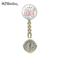 2018 New I Am A Nurse Clip Nurse Watch Nurses Symbol Fob Watch Nurse Round Glass Hand Craft Jewelry Quartz Watch For Doctor