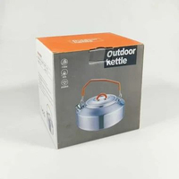 TaffSPORT Teko Camping Kettle Stainless Steel - Ideal untuk Camping dan Hiking, Tahan Panas Tinggi I