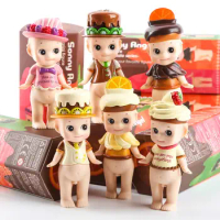 6 pcs Sonny Angel set chocolate series sonny angel Kewpie baby dolls mini figure toys fruit cake original boxes