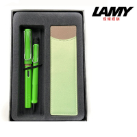 【LAMY】馬卡龍筆套禮盒+13+213蘋果綠對筆