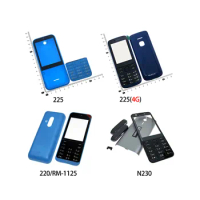 Housing For Nokia 225 4G 220 RM-1125 N225 N 230 Casing Mobile Phone Cover Case Keypad New High Quality