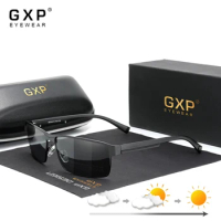 GXP Fashion Photochromic Sunglasses Men Women Chameleon Polarized Sun Glasses Anti-glare UV400 Outdoor Sports Eyewear