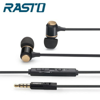 【RASTO】RS2 黑金爵士鋁製入耳式耳機【三井3C】