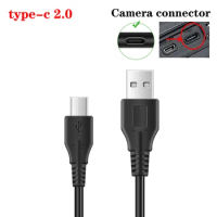 TYPE-C data cable for Sony A1 A7S3 a7m4 ZV-E10 A7C A7R3 M3 S3 R4 A9II for Nikon ZFC D780 D6 Z6 Z7 Z5 Z50 USB cable