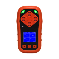 Rechargeable Personal Gas Detector 4-in-1 Gas Monitor H2SO2 CO LEL Vibration Audible Visual Indicators Sniffer Gas Analyzers