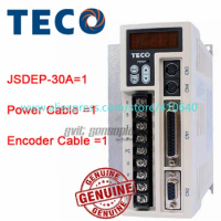 Genuine TECO 1 KW Servo Motor Drive JSDEP-30A 220V with Power and Encoder Cable for Teco Servo Motor JSMA-MB10ABK01 MA10ABKB01