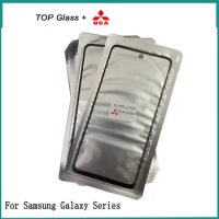 6Pcs TOP For Samsung Galaxy M23 M33 M53 F23 M02s M31S M11 M21 M31 Prime M51 F41 LCD Front Touch Screen Lens Glass with OCA Glue