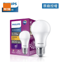 【特力屋】飛利浦 6.8W LED超級光真彩版球泡燈 燈泡色