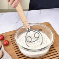 Bread Mixing Tool Danish Bread Dough Whisk Mixer Premium Stainless Steel Whisk For Mixing Eggs Flour Whipped Cream